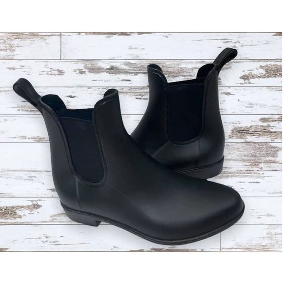Capelli Chelsea Matte Black Waterproof Slip On Ankle Rain Boots Size 6 NEW - Picture 3 of 7